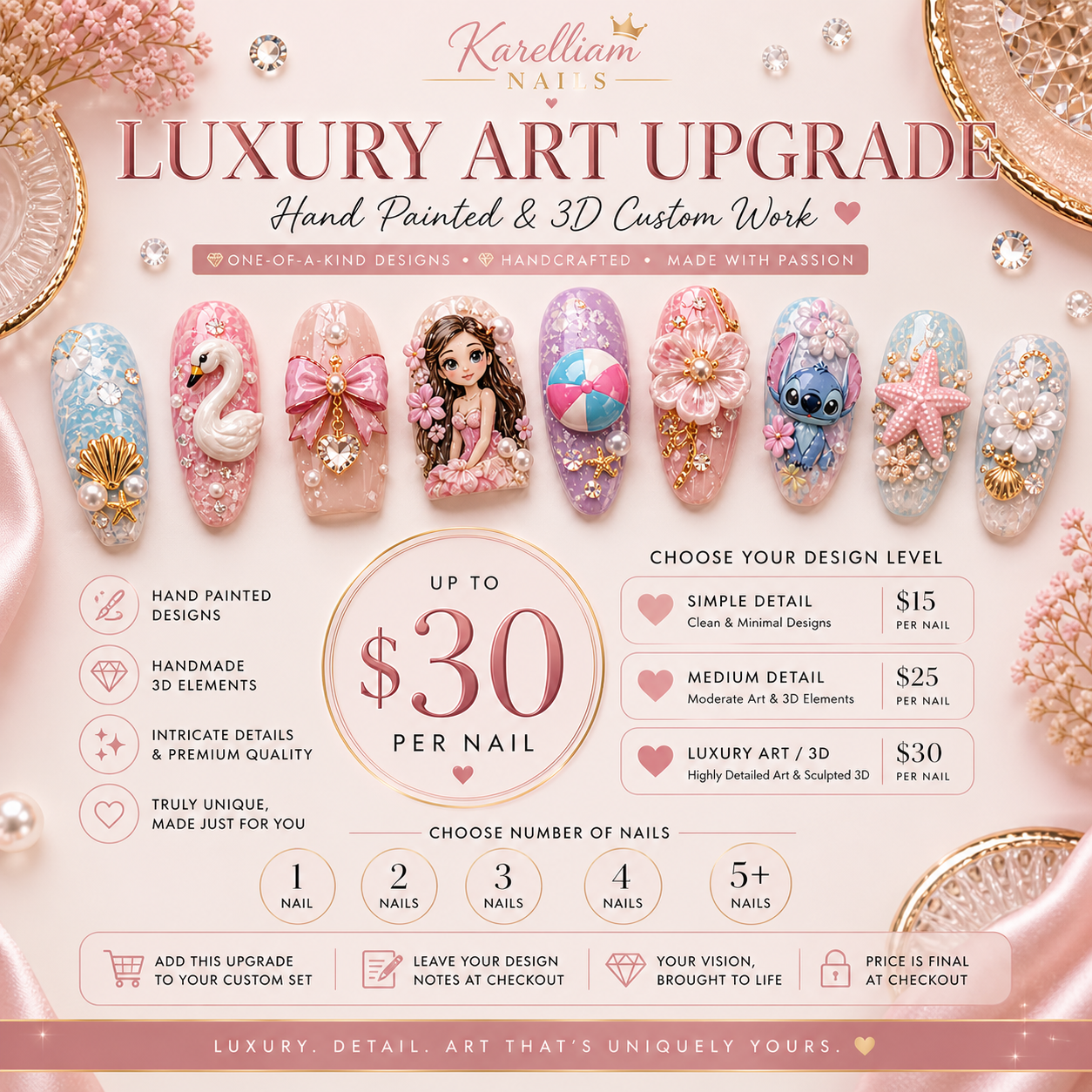 Nail Upgrades & Add-Ons | Karelliam Nails