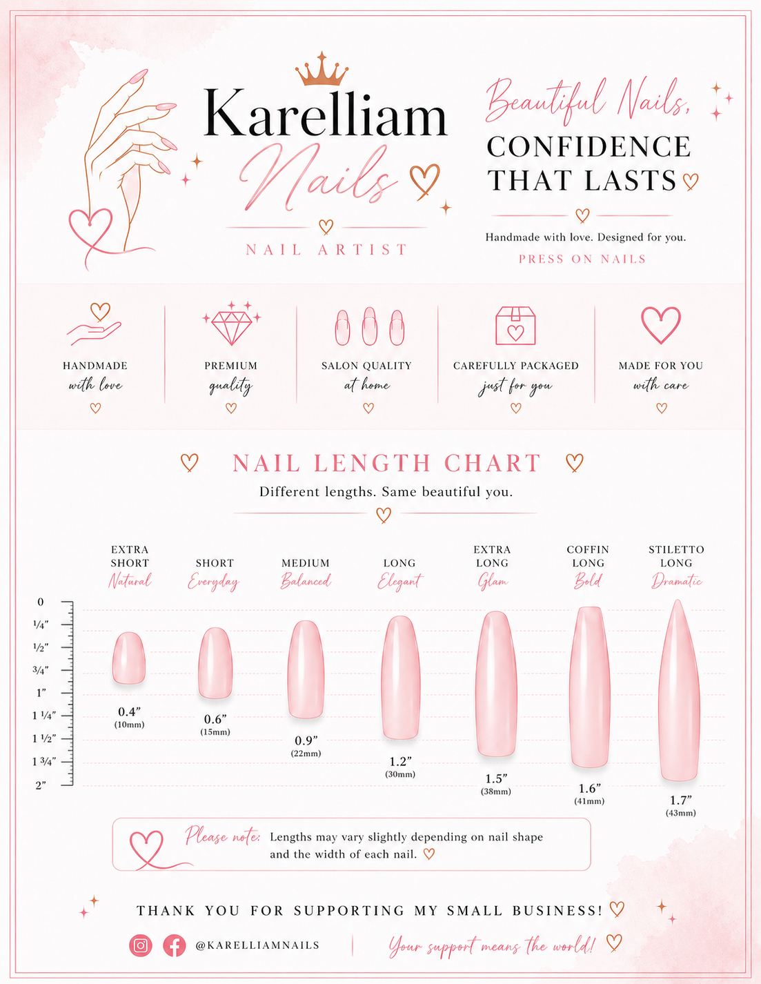 Sweet Treat Drip Press-On Nails | 3D Cookie & Milk Design | Medium Size | One of a Kind – Karelliam Nails